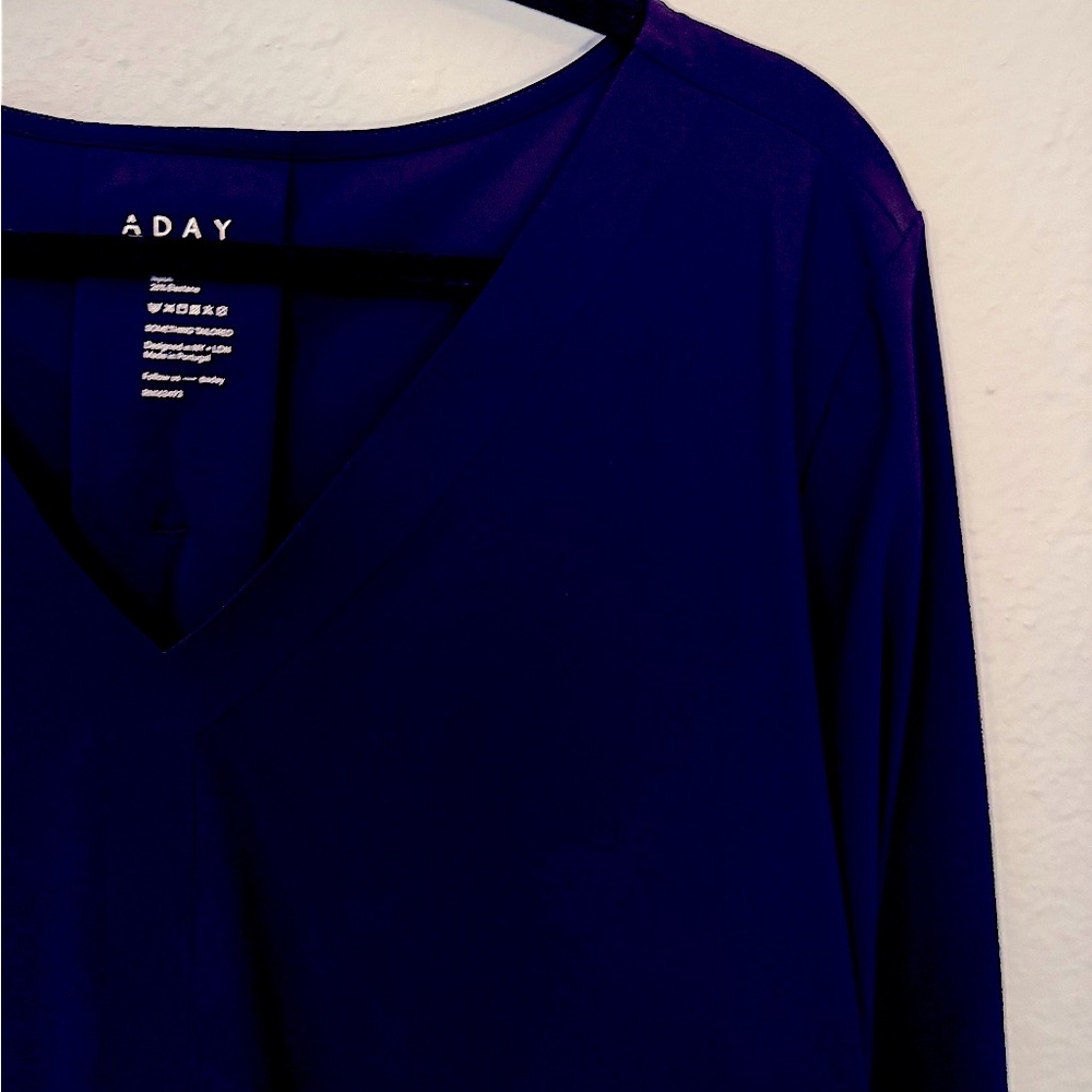ADAY Something Tailored top - navy blue